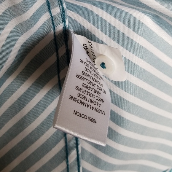 Long Sleeve Non-Iron Striped Shirt - Picture 6 of 6